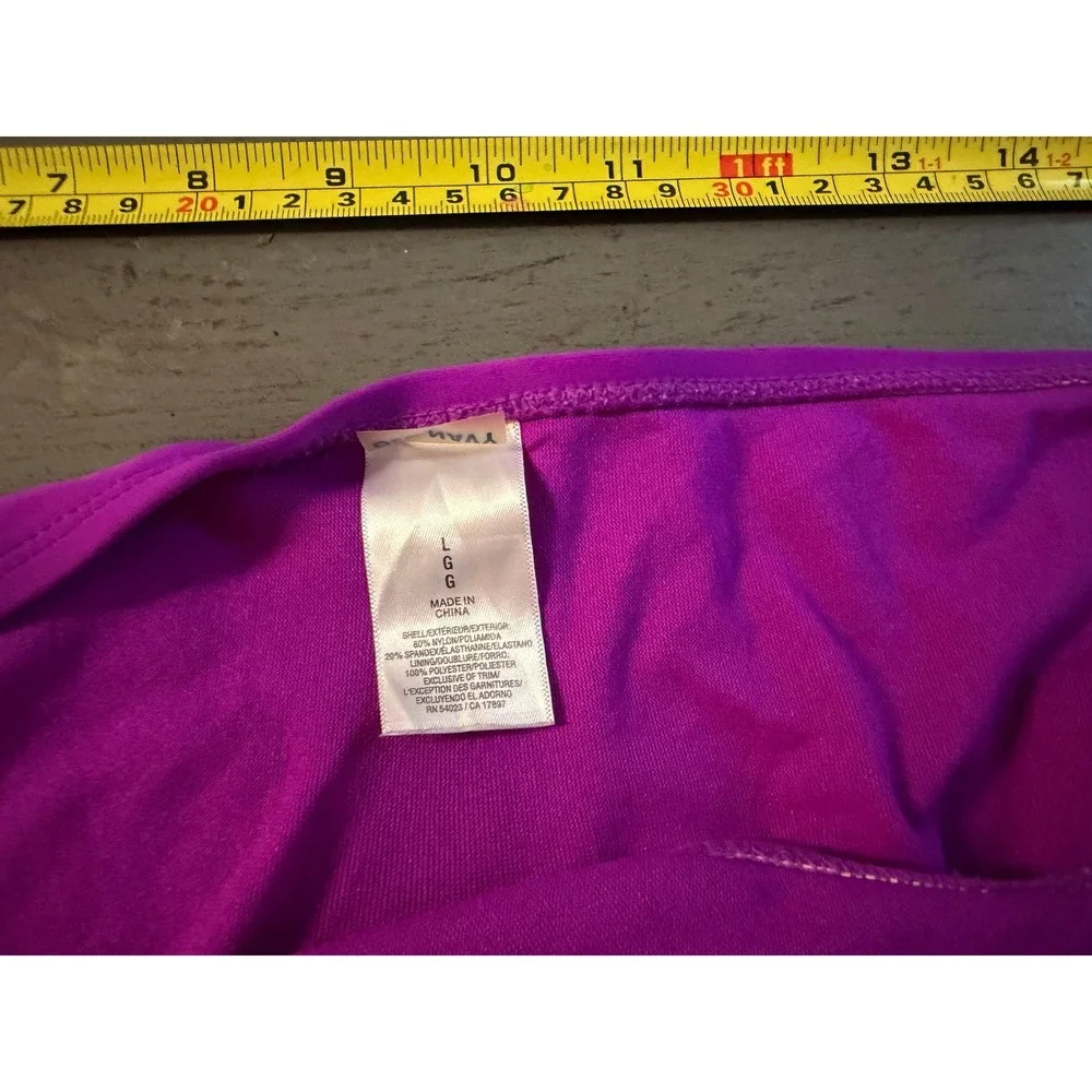 Old Navy Womens Purple Bikini Bottom Swimsuit Size Large Solid Low Rise Swim